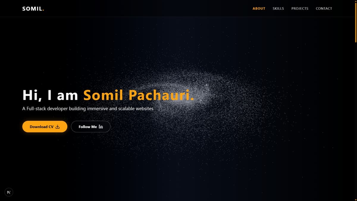 Immersive 3D Portfolio